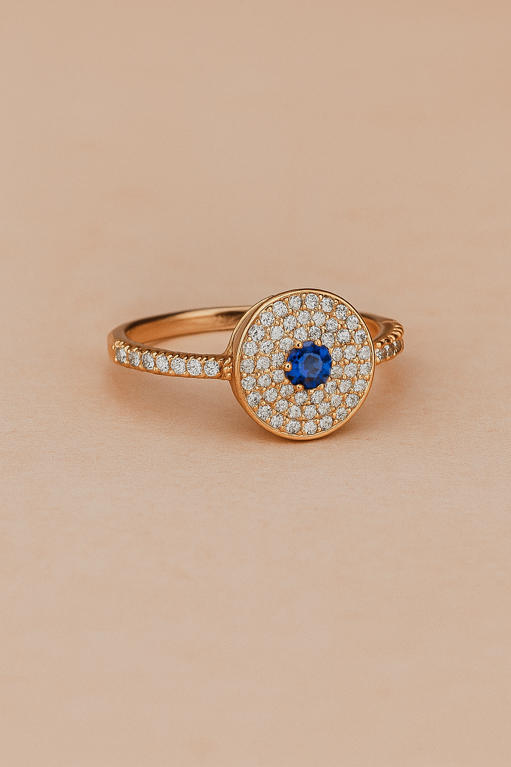 Blue Blossom Flat Ring