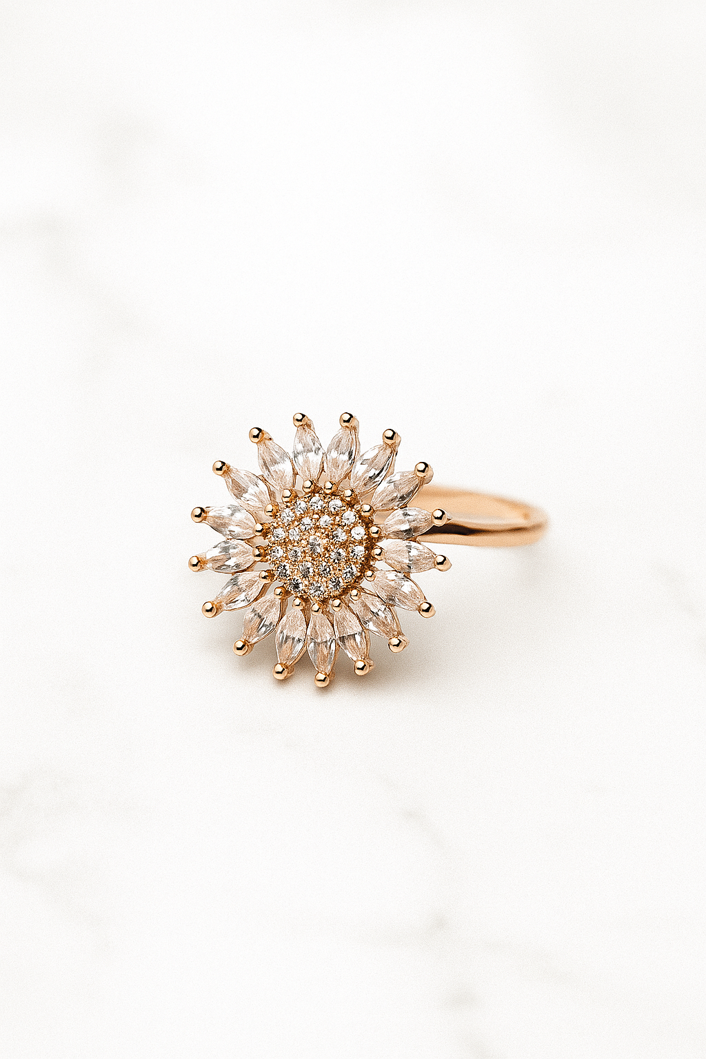 Golden Sunflower Ring