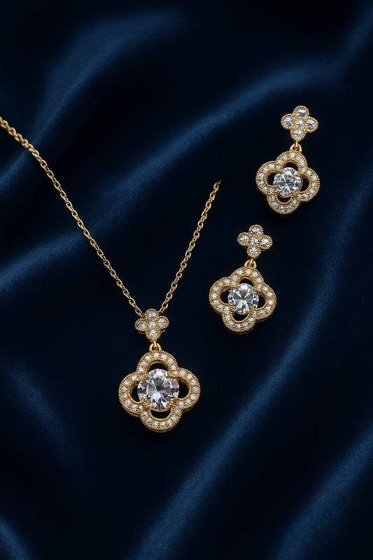 Crystal Bloom Jewelry Set