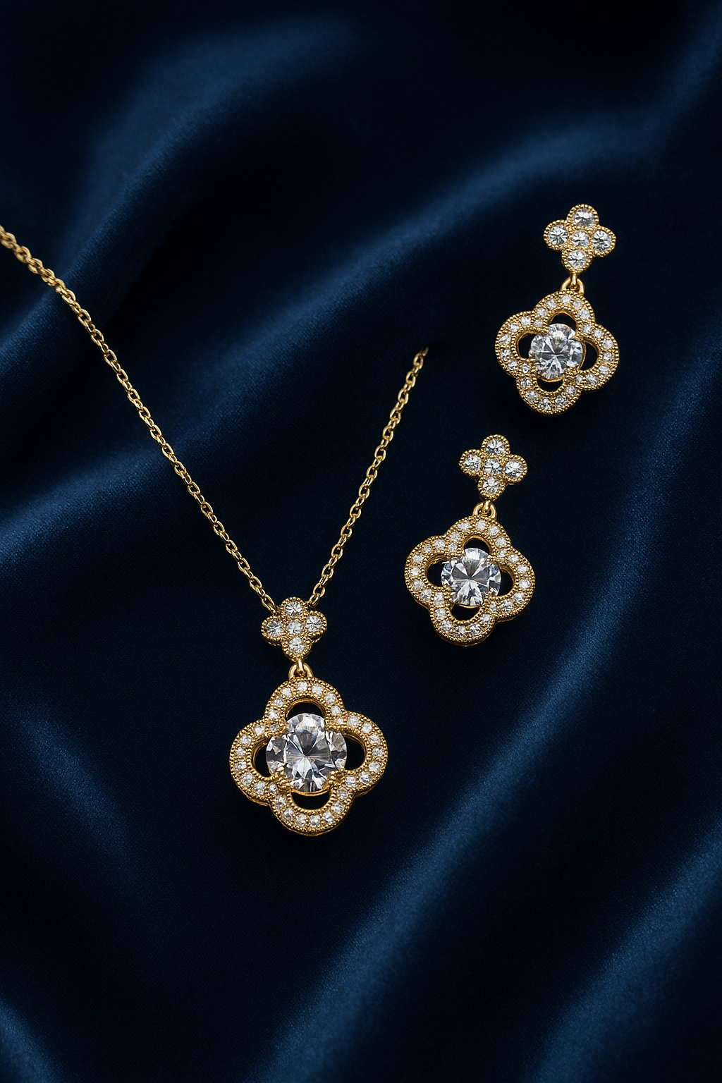 Crystal Bloom Jewelry Set