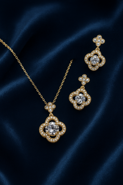 Crystal Bloom Jewelry Set