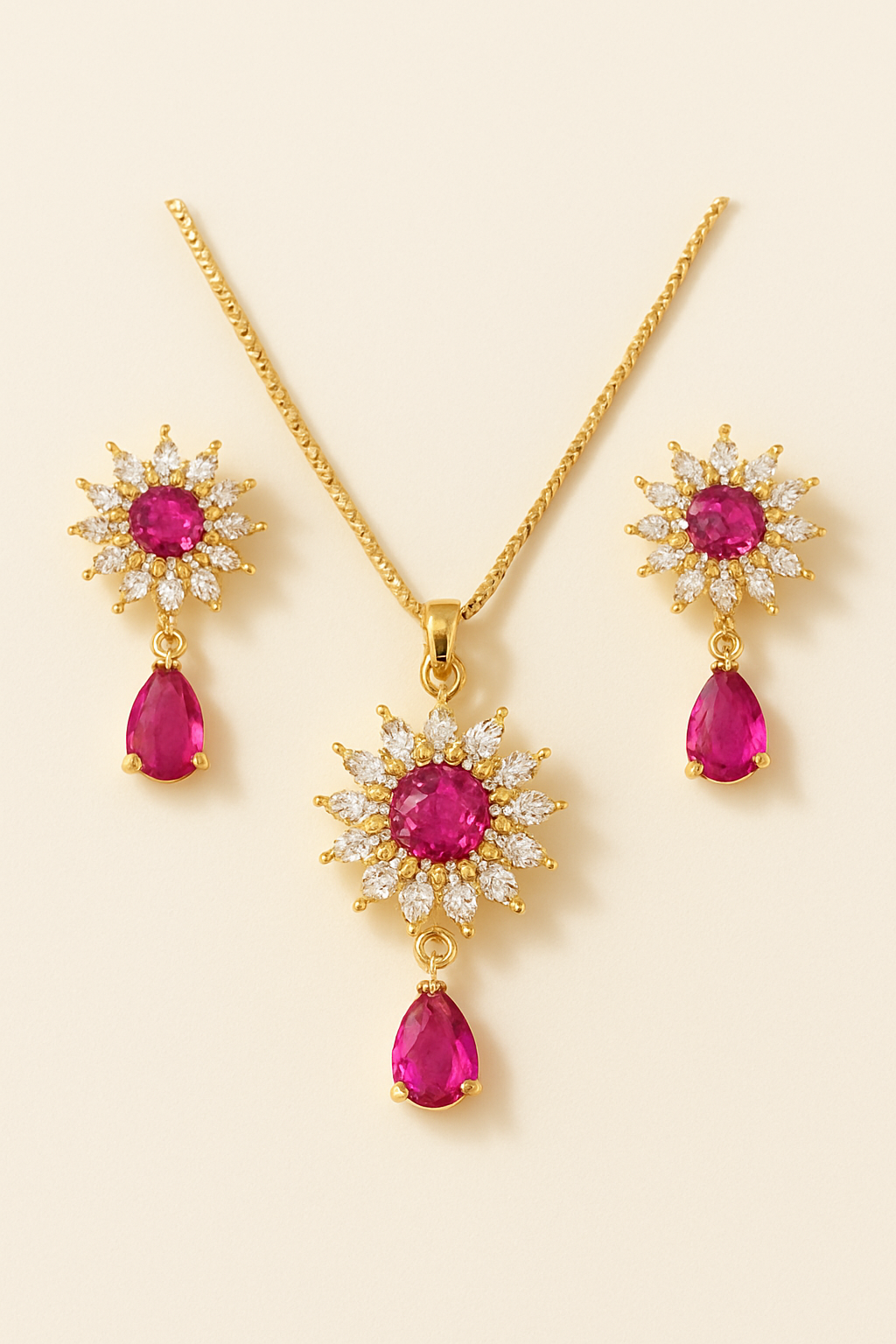 Midnight Blossom Jewelry Set