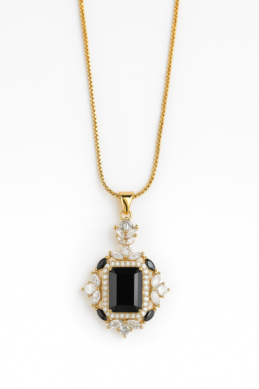 Midnight Elegance Pearl  Necklace