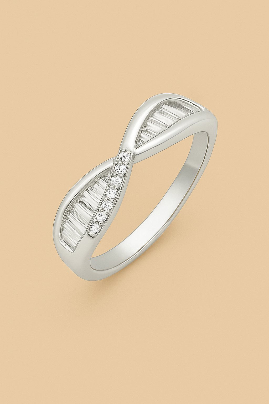 Pearl Stripe Elegance Ring