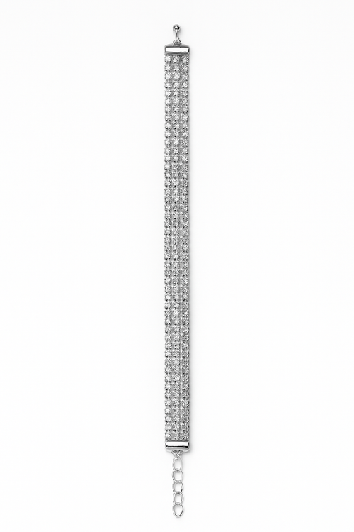 Triple Crystal Stripe Bracelet