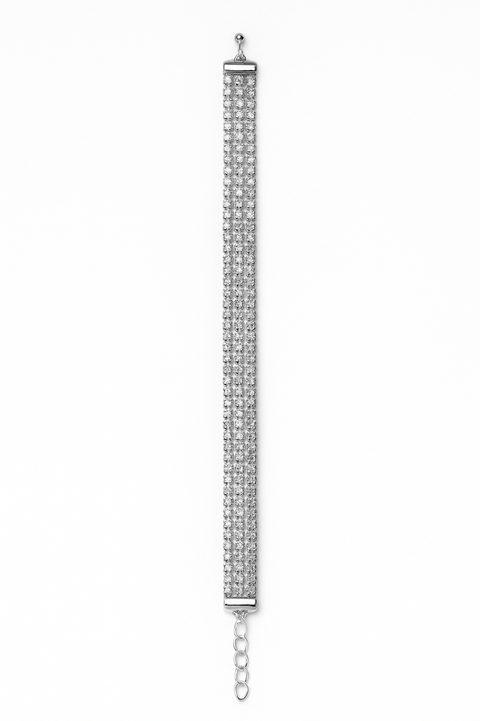 Triple Crystal Stripe Bracelet